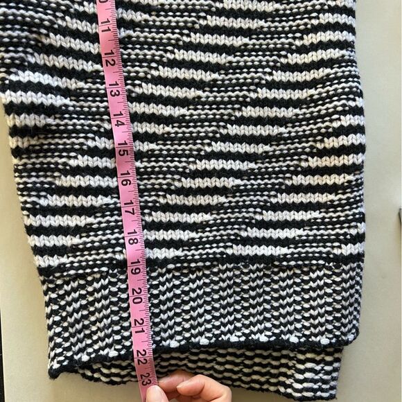 Rag & Bone Willow Striped Wool Mock neck Chunky Knit Sweater Size XL - Picture 9 of 9